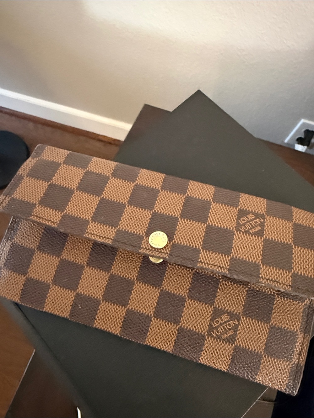 Louis Vuitton Damier Ebene Continental Wallet - Brown
